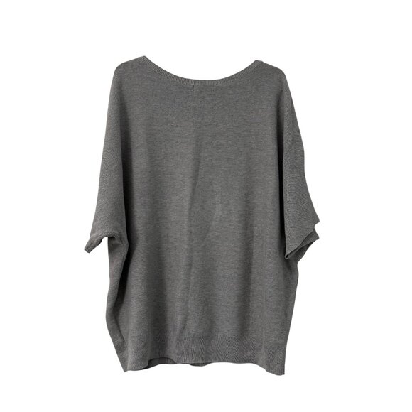Quince Gray Lightweight Cotton Cashmere Dolman Sweater Womens Size Large - Picture 3 of 5